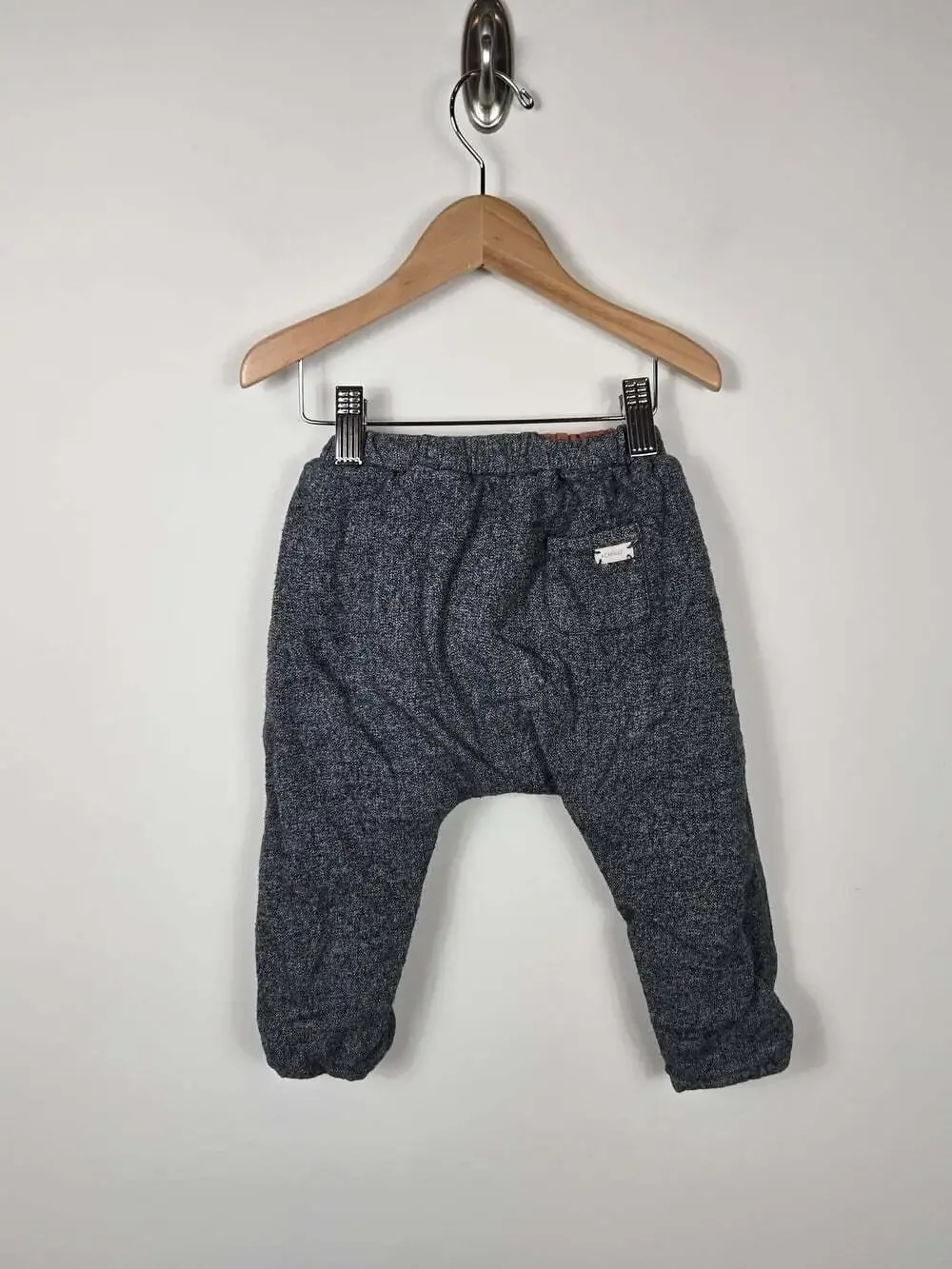 Zara Baby Girl 18-24M Gray Harem Pants Drop Crotch Trousers 92cm
